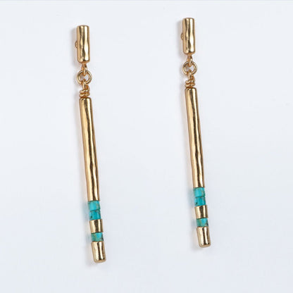 Prism - Linea Turquoise Equestrian Earring