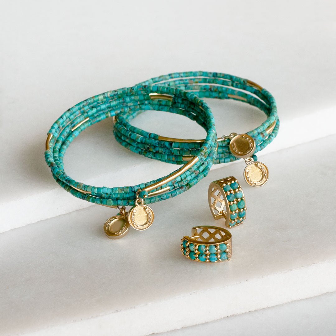 Prism - Turquoise Equestrian Horseshoe Necklace & Choker