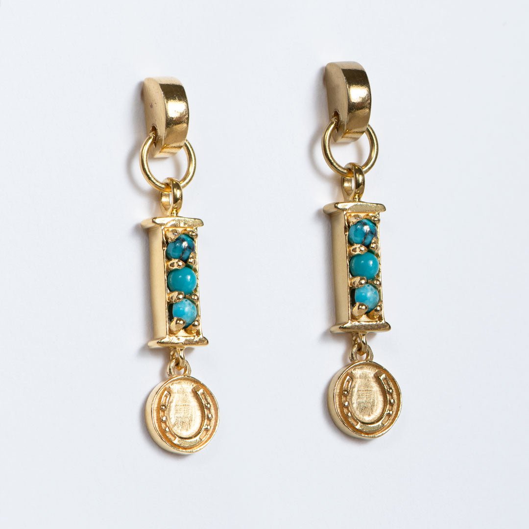 Prism - Turquoise Horseshoe Coin Equestrian Bracelet