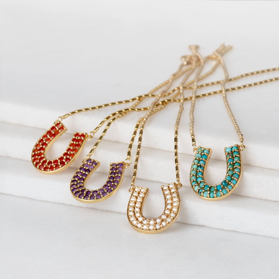 Prism - Turquoise Horseshoe Coin Equestrian Bracelet