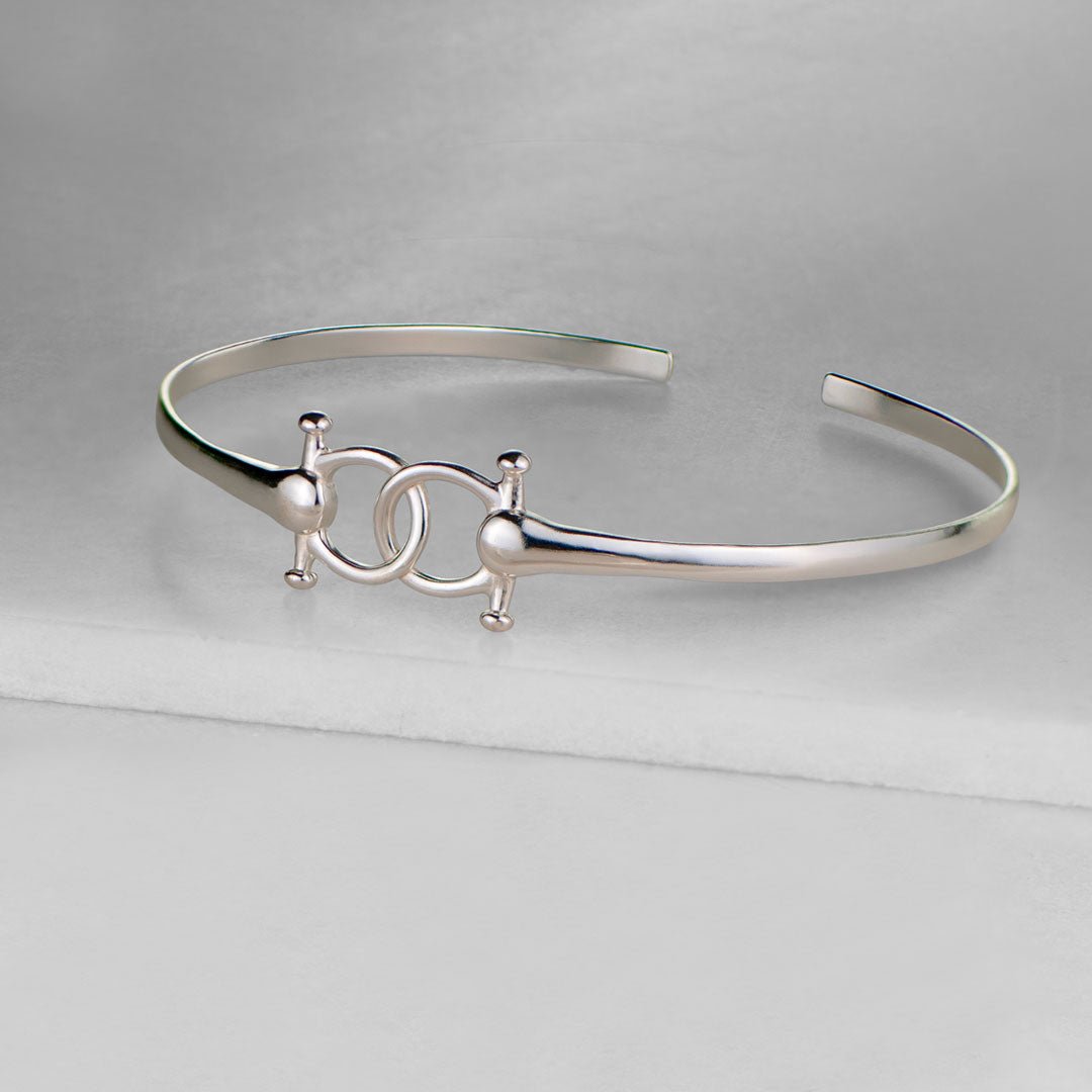 Talisman - Equestrian Horse Bit Choker Necklace in Silver