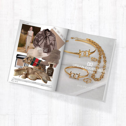 Talisman - Equestrian Horse Bit Bracelet in Gold