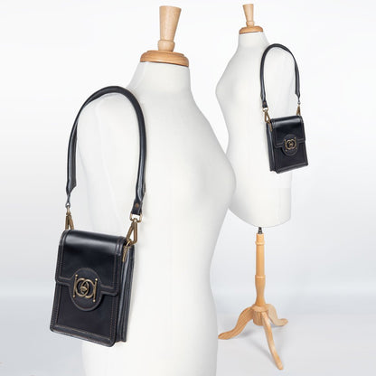 Talisman - Horse Bit Lock Phone Bag in Black