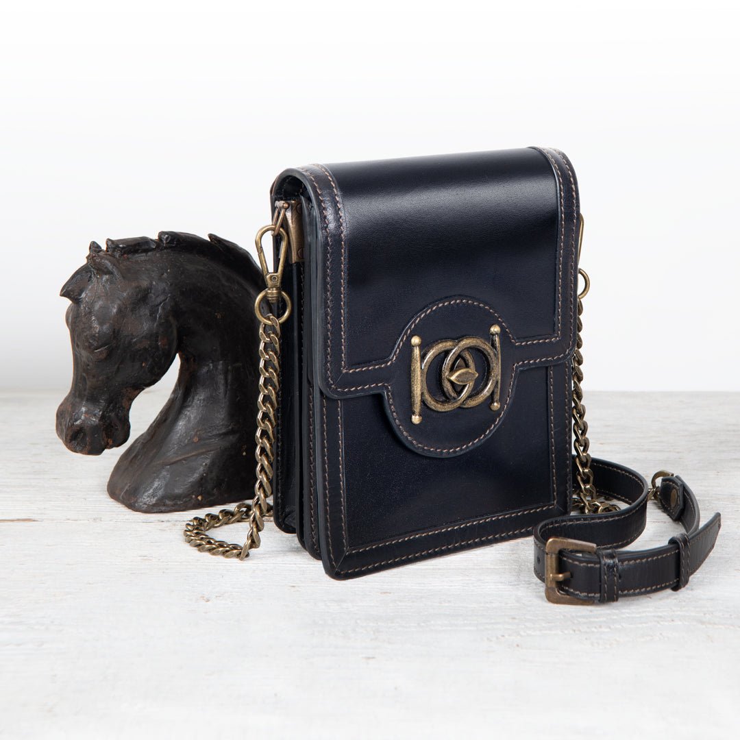 Talisman - Horse Bit Lock Phone Bag in Brown