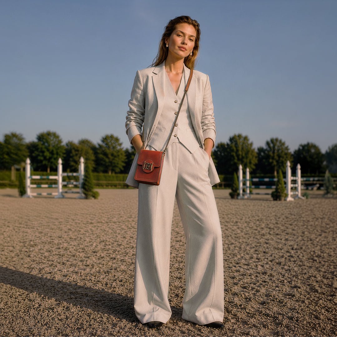 Talisman - Horse Bit Lock Phone Bag in Cognac