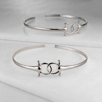 Talisman - Horse Bit Equestrian Ring in Silver